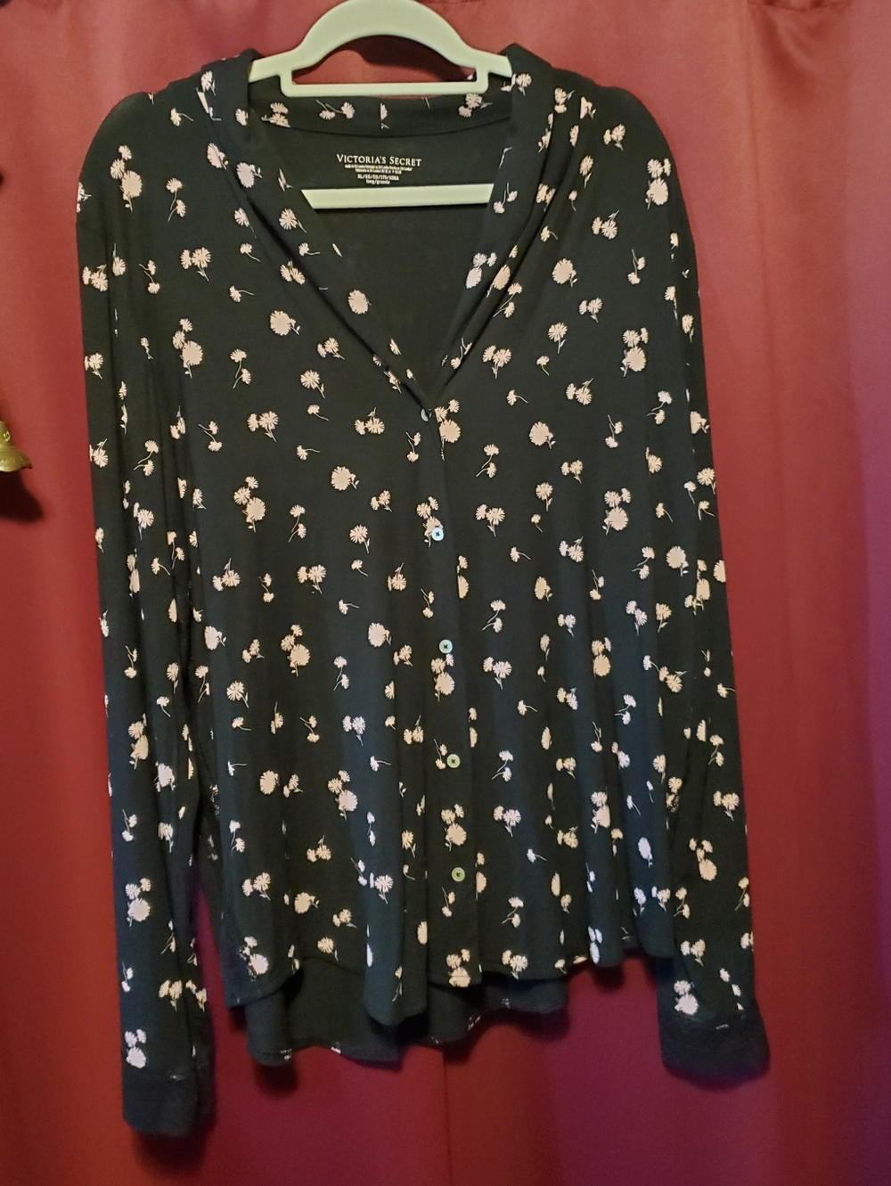 Victoria's Secret Black & Pink Floral Lounge Bundle Four Piece Set NWOT XL - Picture 6 of 16